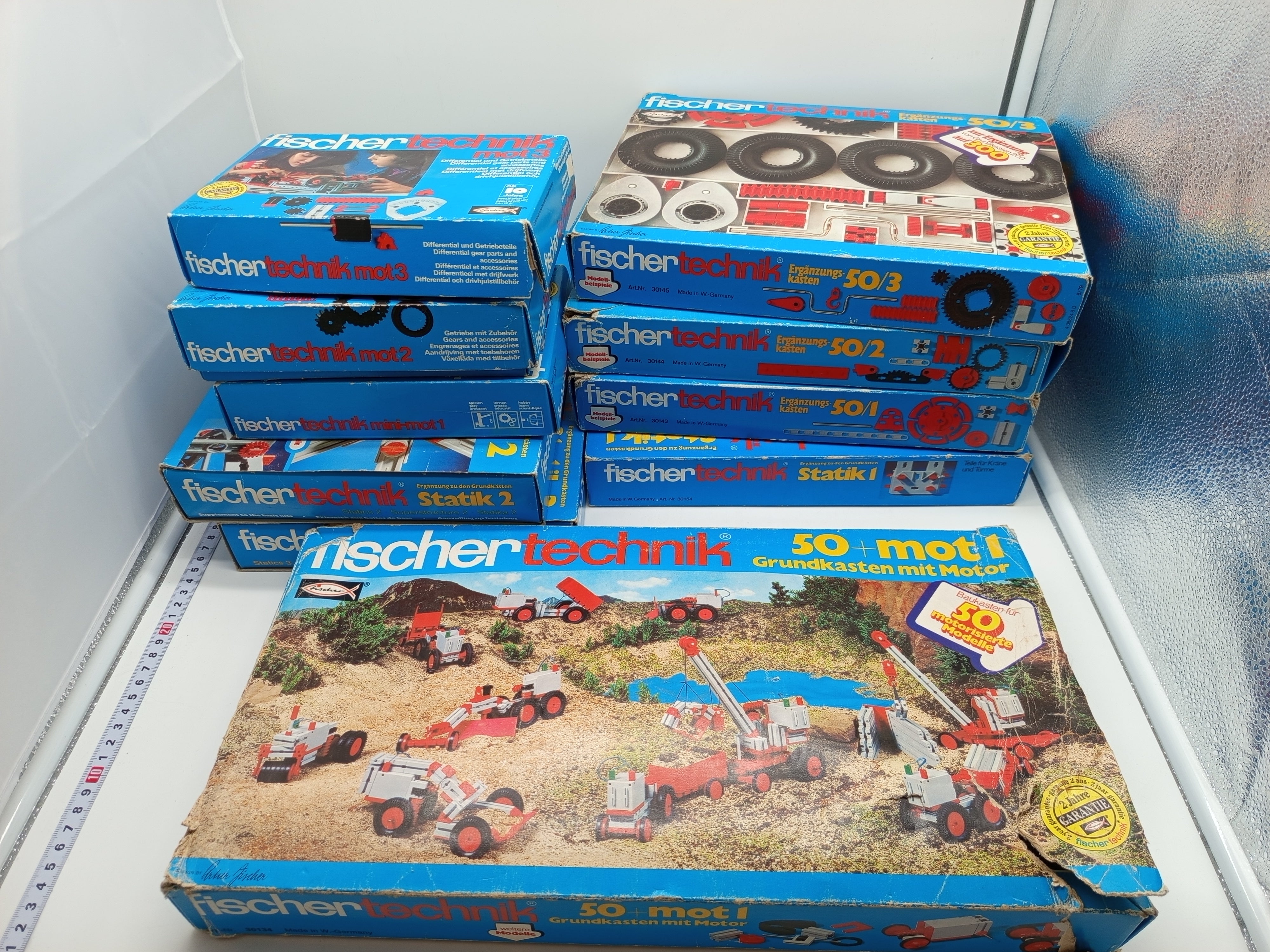 Fischertechnik Baukasten Sets – Statik & Mot Serien, vintage